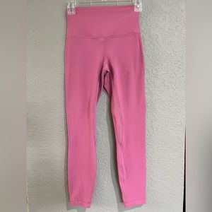 lululemon Align™ High-Rise Pant 25" size: 4 color: pink blossom (double lined)